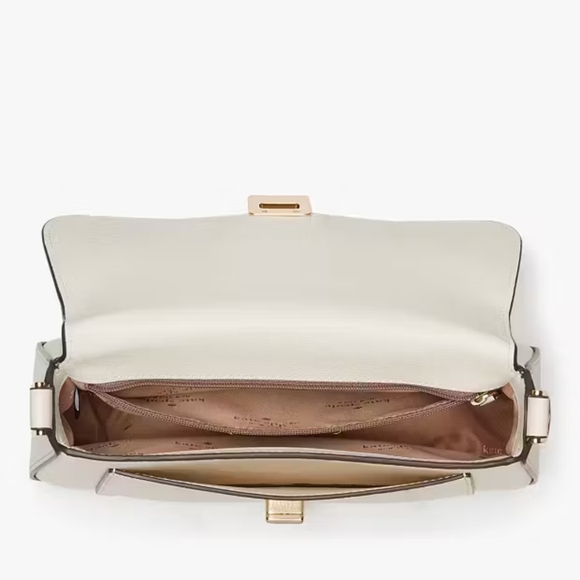 Kate Spade Phoebe Small Flap Crossbody, Meringue - Picture 4 of 5